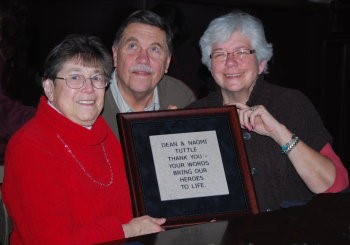 Naomi and Dean Tuttle (on left) Wall of Tribute Presentation stone – presented by Kay Ferrell at APH) (Dean W. Tuttle (aph.org)
