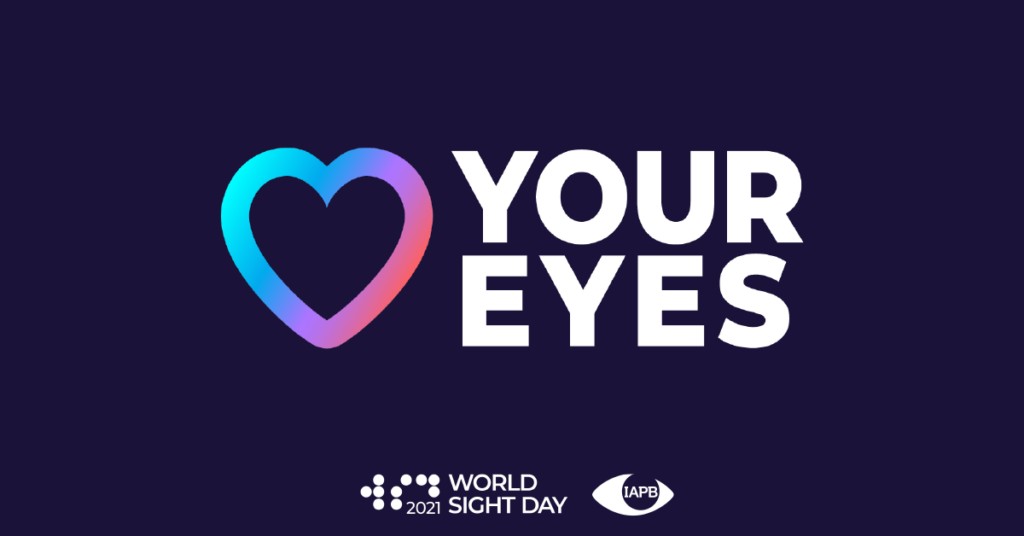 Logo for world sight day from World Sight Day: Love Your Eyes- The International Agency for the Prevention of Blindness (iapb.org) 