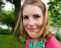 head shot of Joy Thomas--person with blond hair